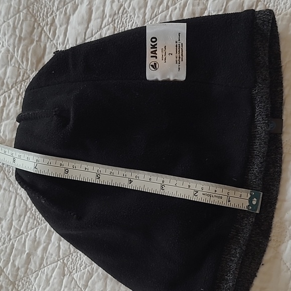 Jako German winter hat beanie skullcap plain grey knit size 2 - Picture 4 of 7